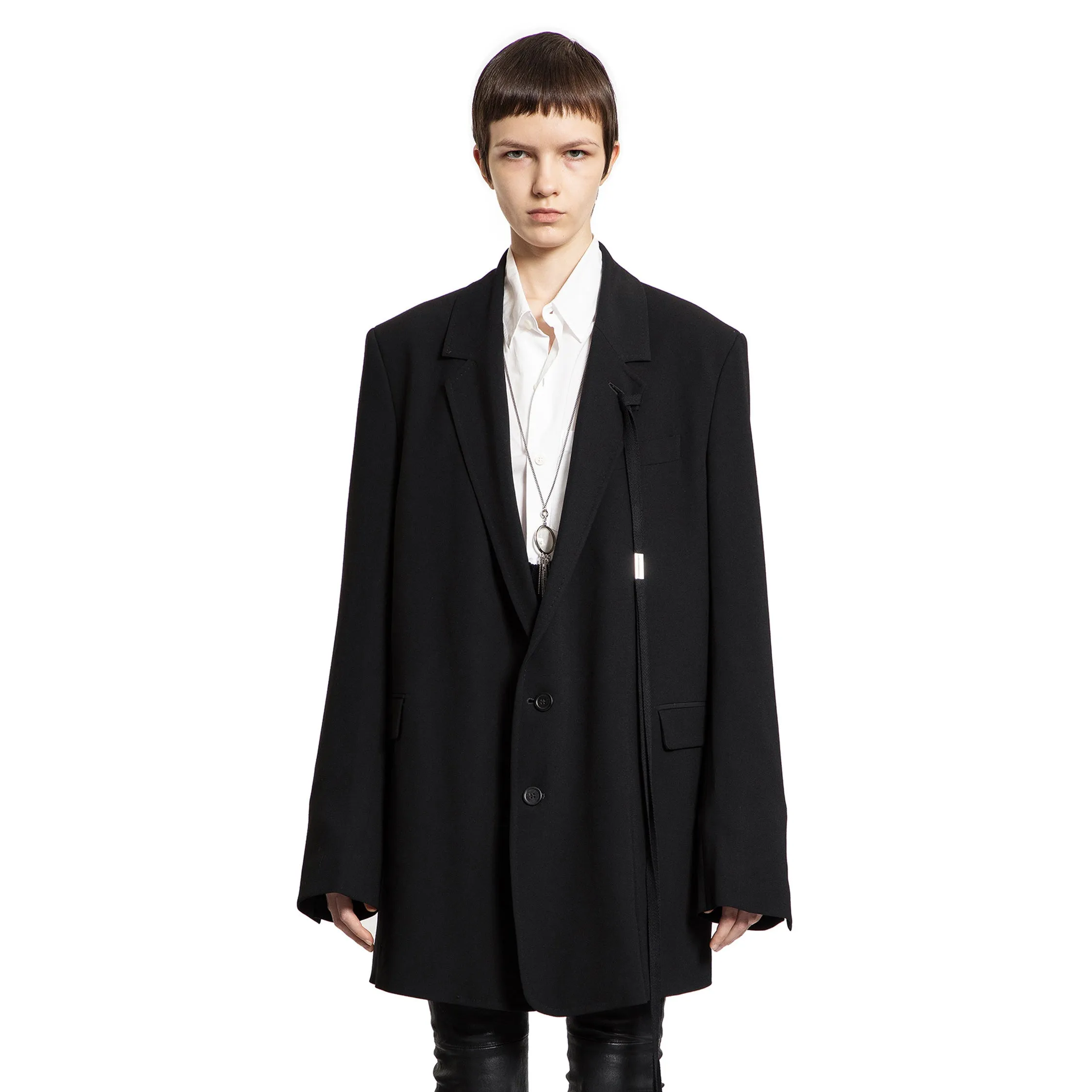 ANN DEMEULEMEESTER WOMAN BLACK BLAZERS