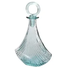 Blue Glass Art Deco Bottle