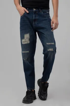 Boozy Grunge Blue Baggy Fit Jeans