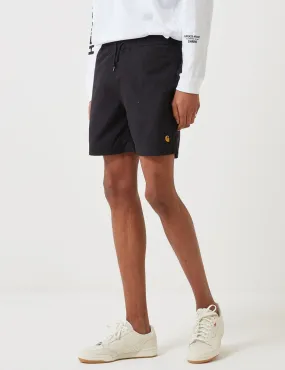 Carhartt-WIP Chase Swim Shorts - Black