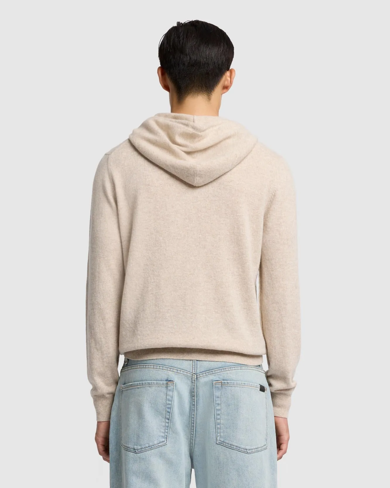 Cashmere Hoodie in Seashell