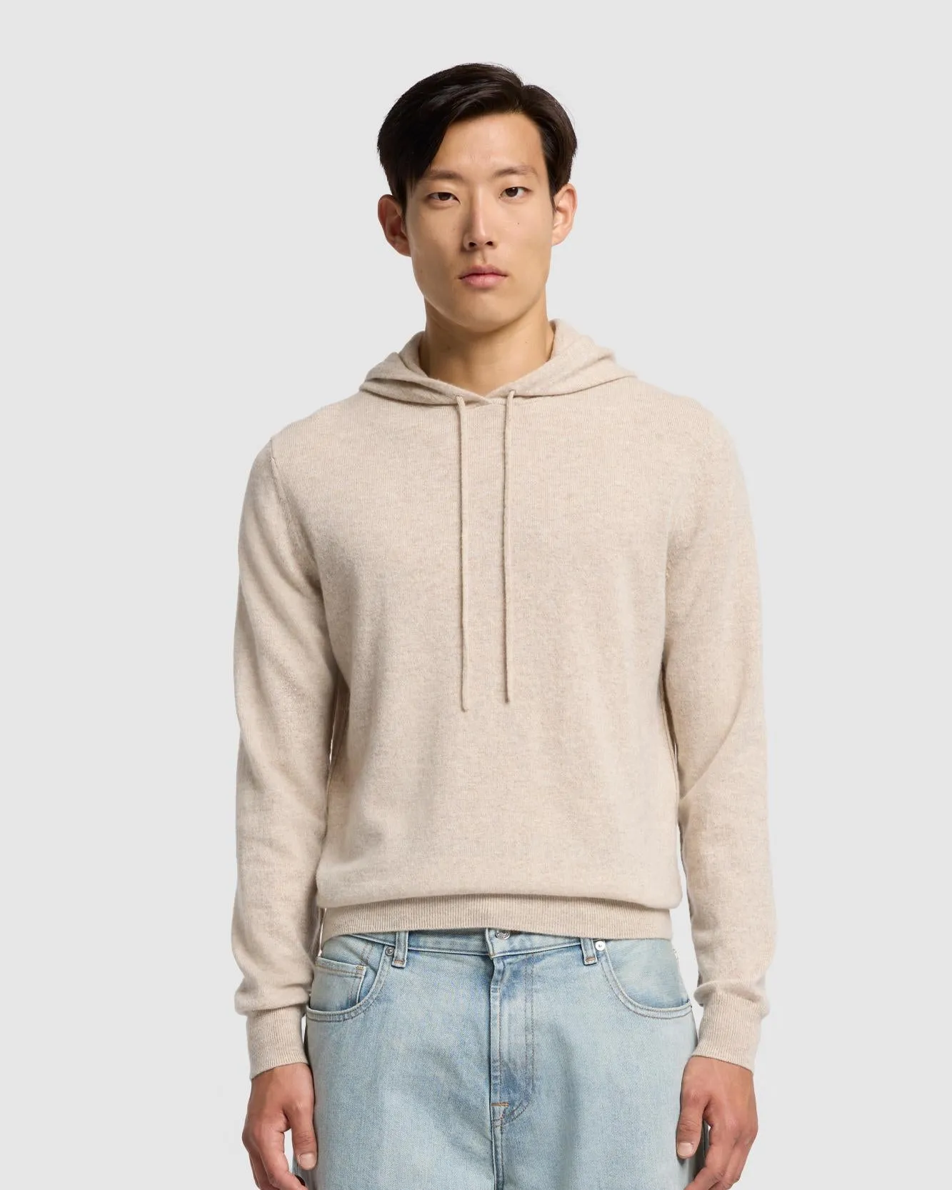 Cashmere Hoodie in Seashell