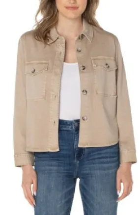 Cropped Shirt Jacket