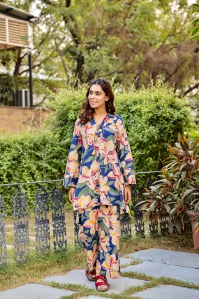 Floral Cotton Palazzo Co-ord Set