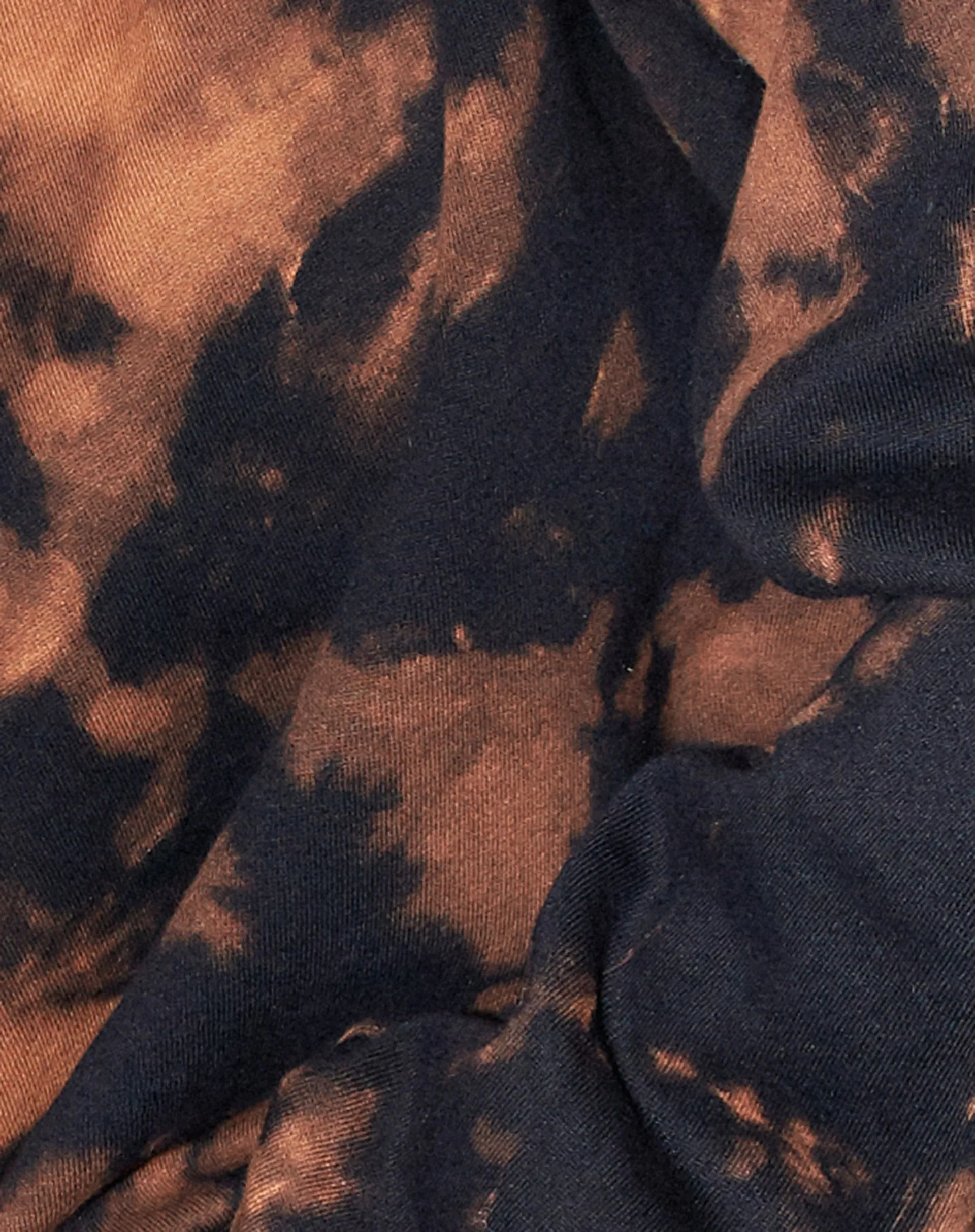 Glo Sweatshirt in Black Rust Tie Dye