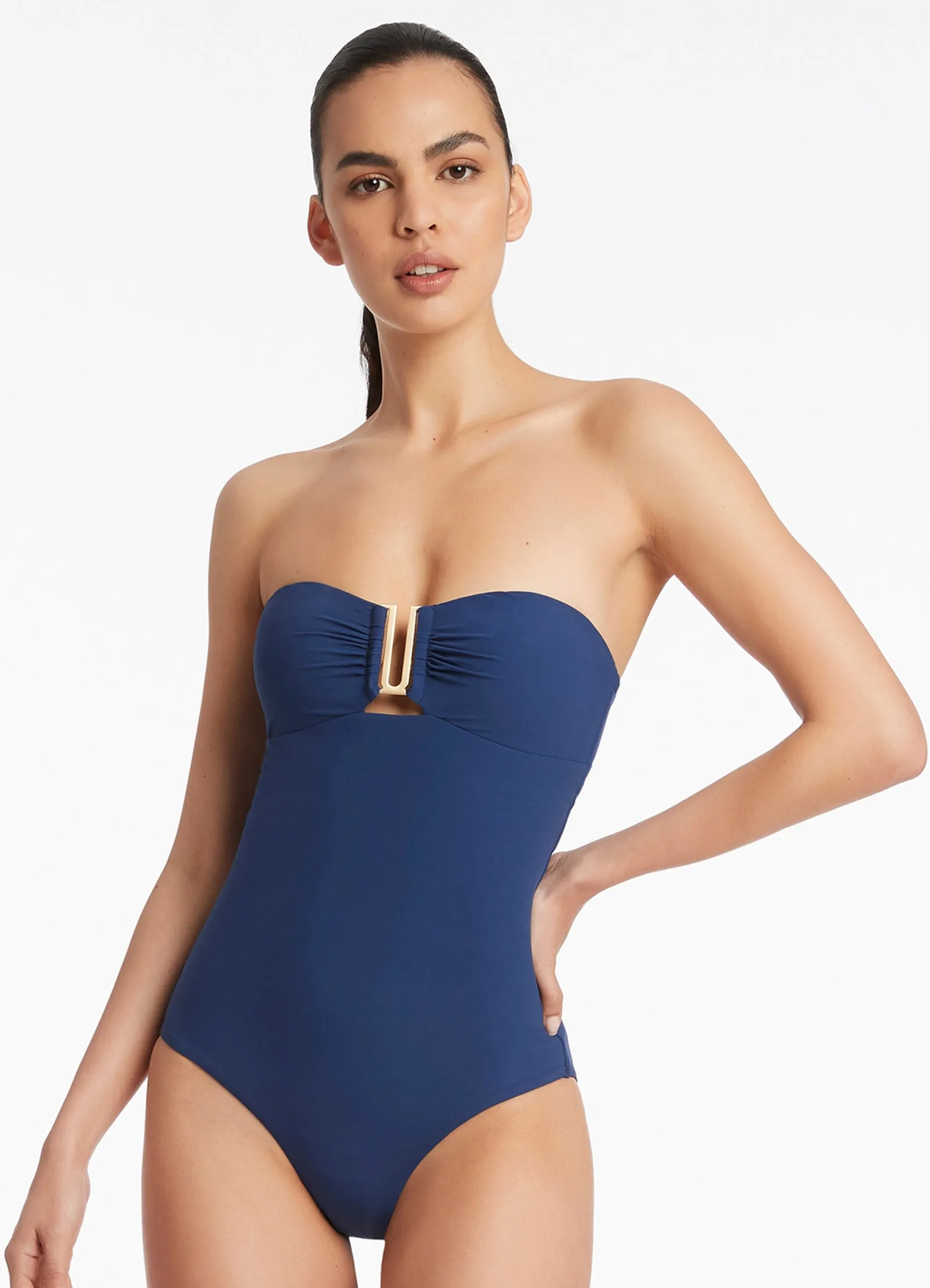 Jetset Bandeau One Piece - Pacific Blue