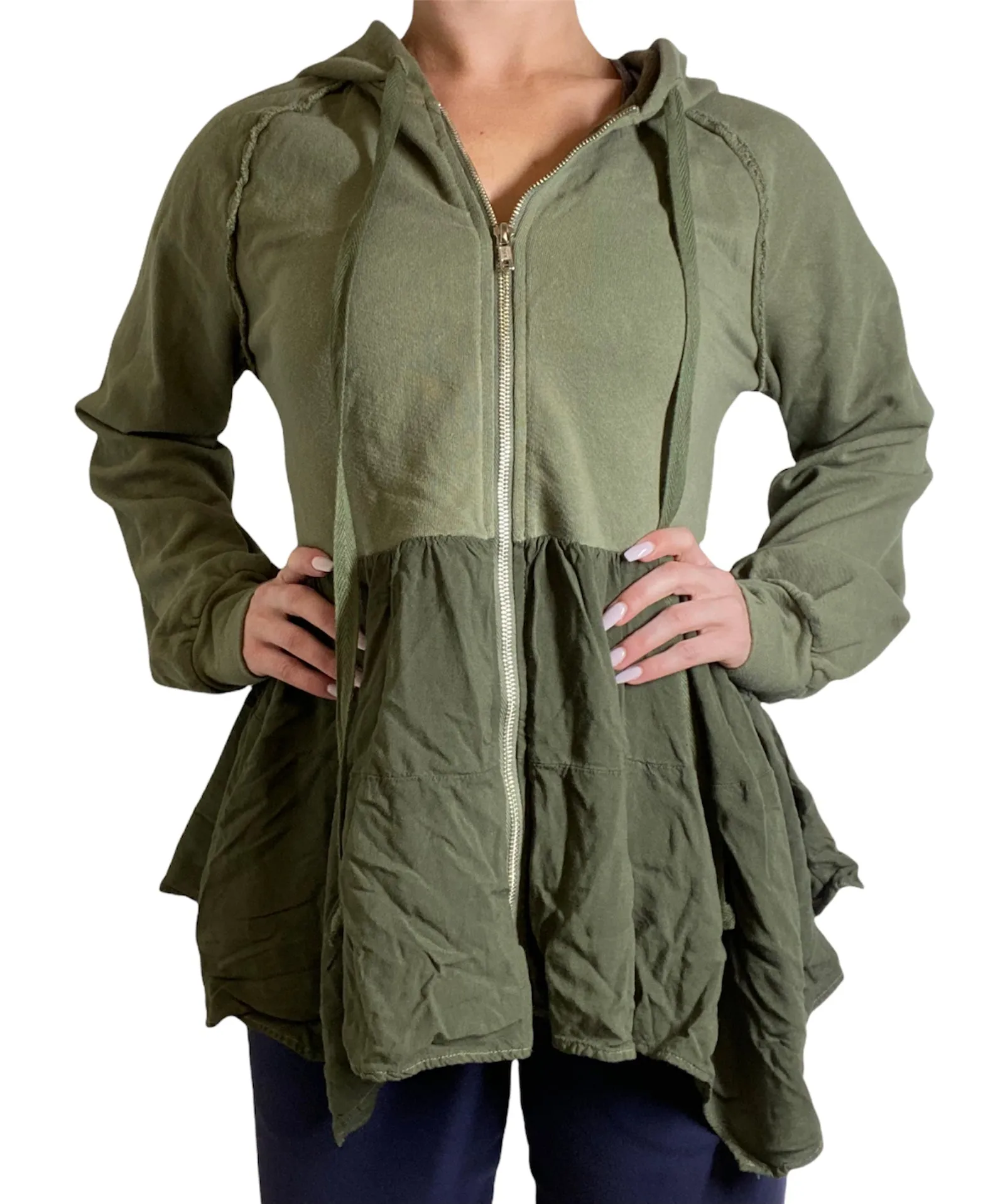 Last Chance! TLA Moss Peplum Hoodie