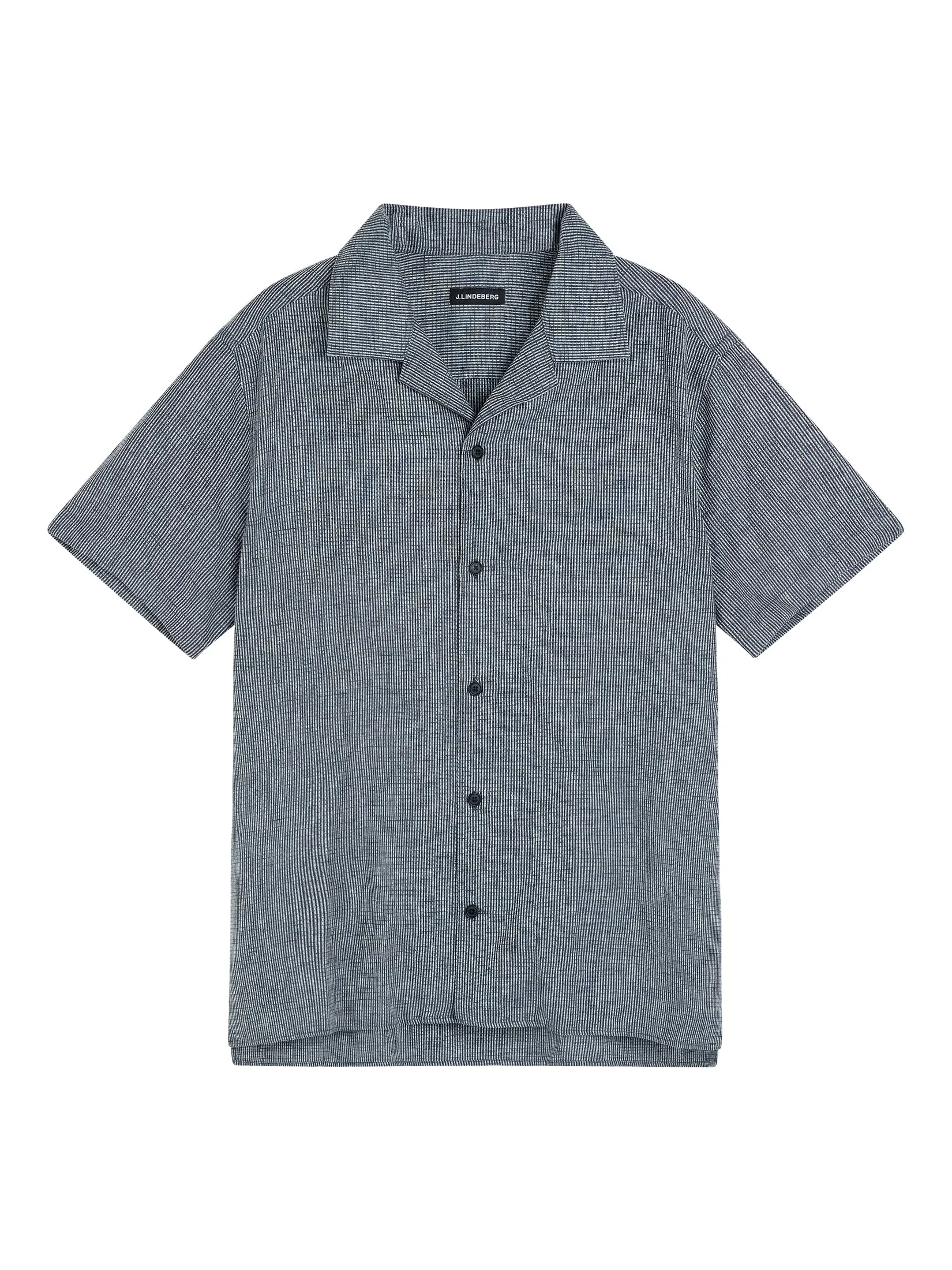 Lind Linen Mix Str Relax Shirt / JL Navy