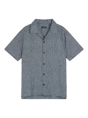 Lind Linen Mix Str Relax Shirt / JL Navy