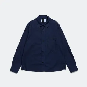 Overall Shirt - Indigo Cotton Plainweave