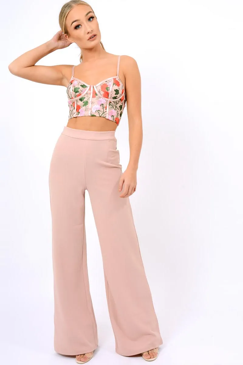 Rose High Waist Flare Trousers -Tisha