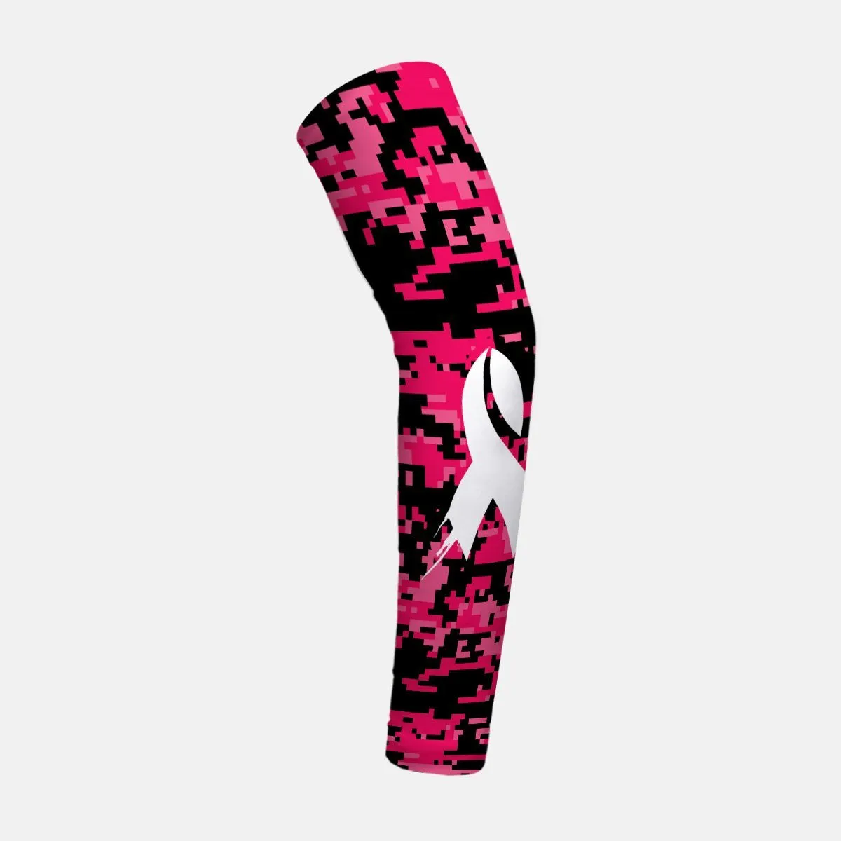 Sleefs BCA Pink Ribbon Digital Camo Black Ribbon Kids Arm Sleeve