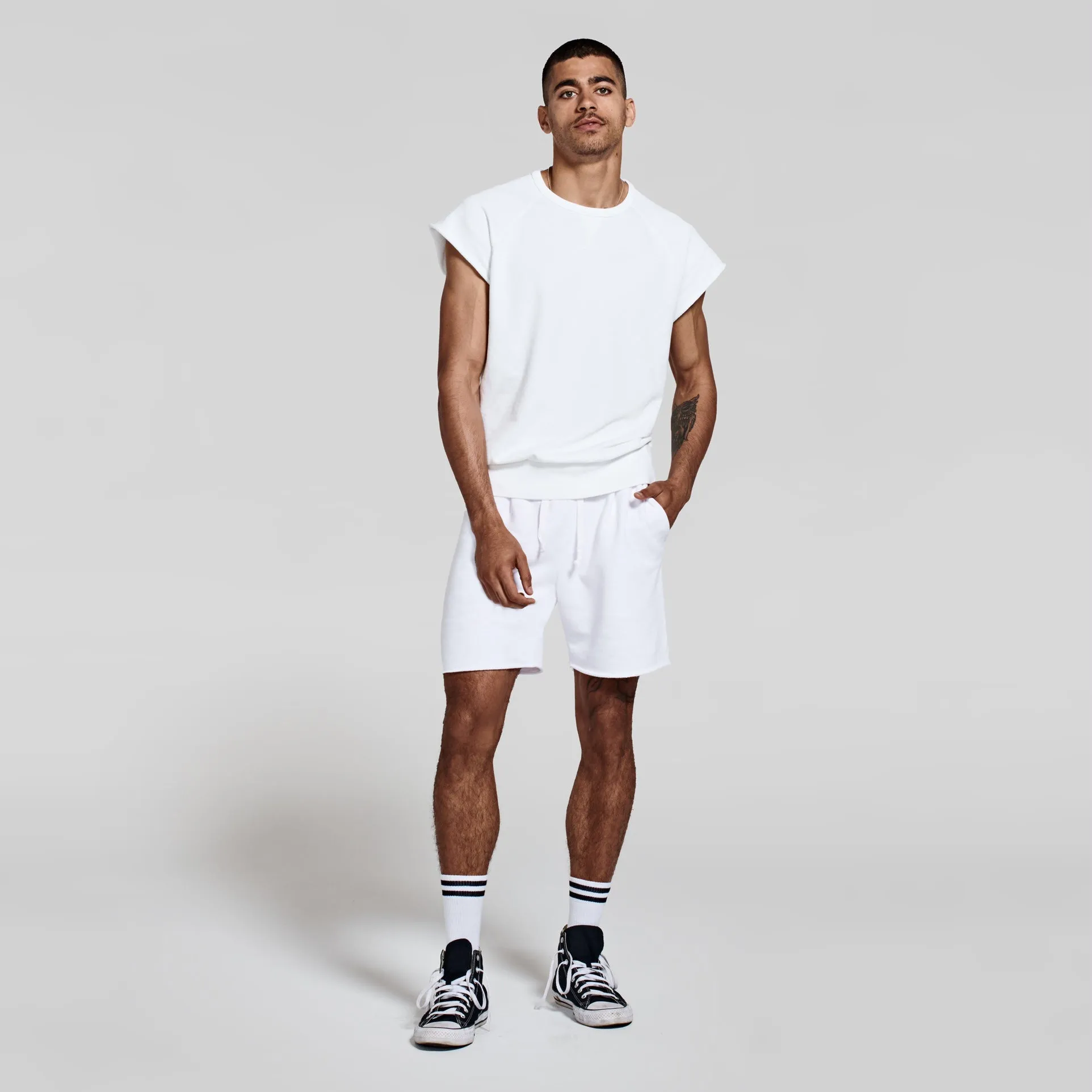 The Bundle // No-Sleeve & Short // White