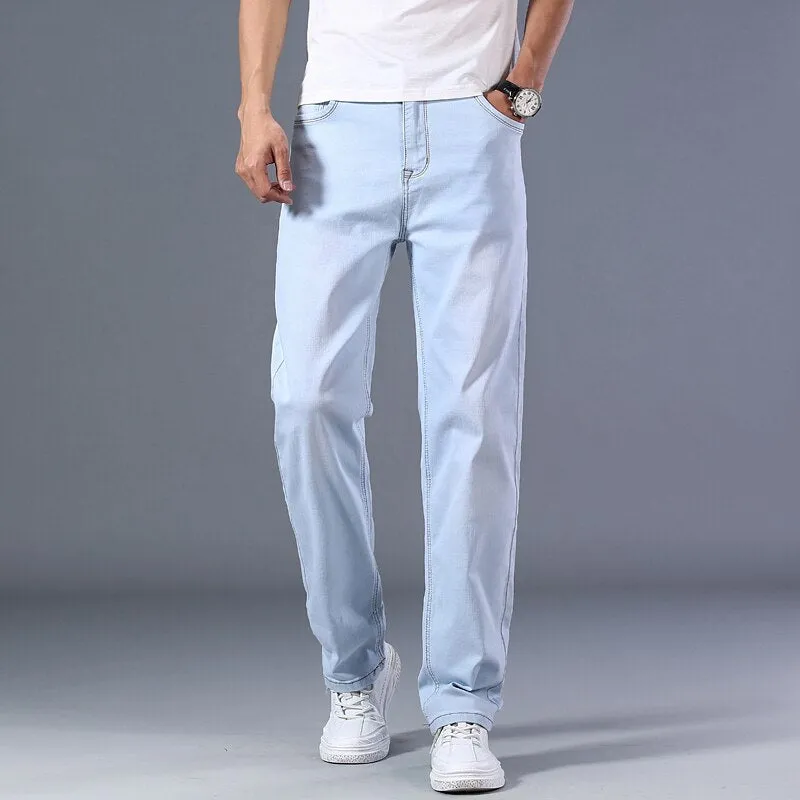 Thin Straight-leg Loose Jeans