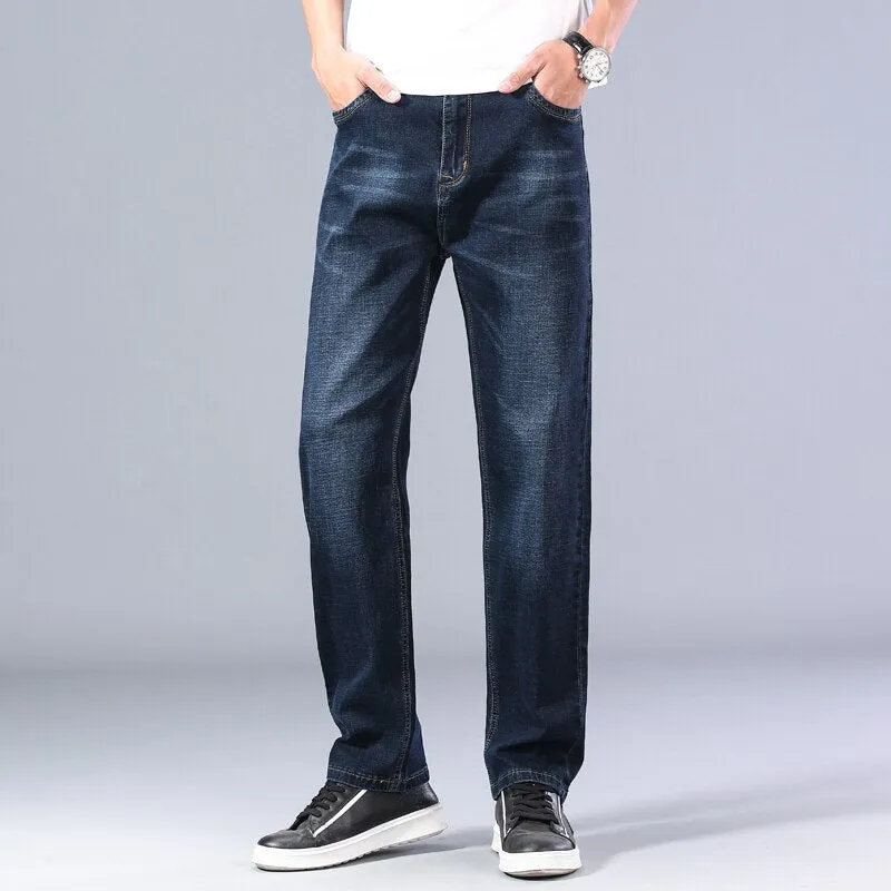 Thin Straight-leg Loose Jeans