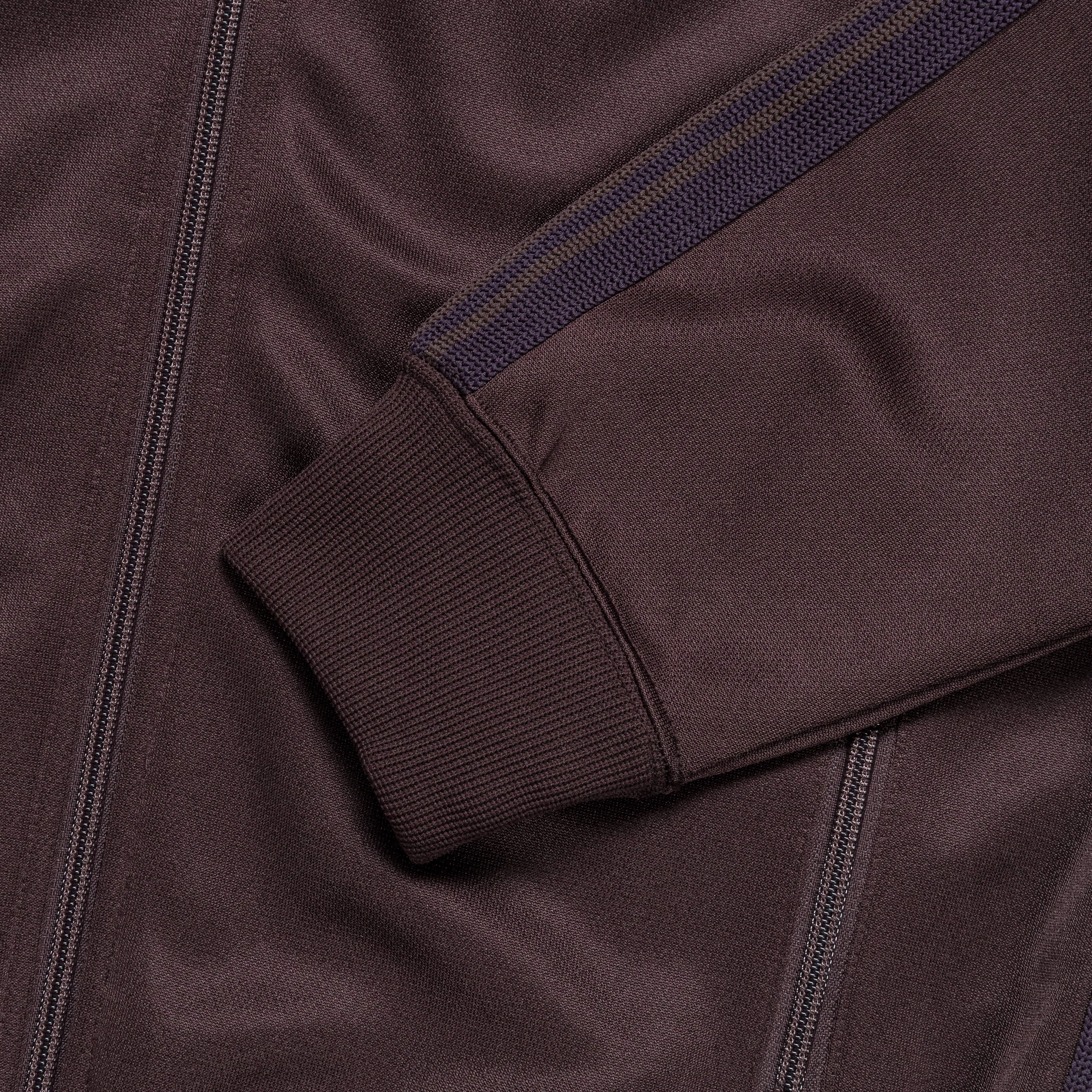 Track Jacket - Dark Brown Poly Smooth