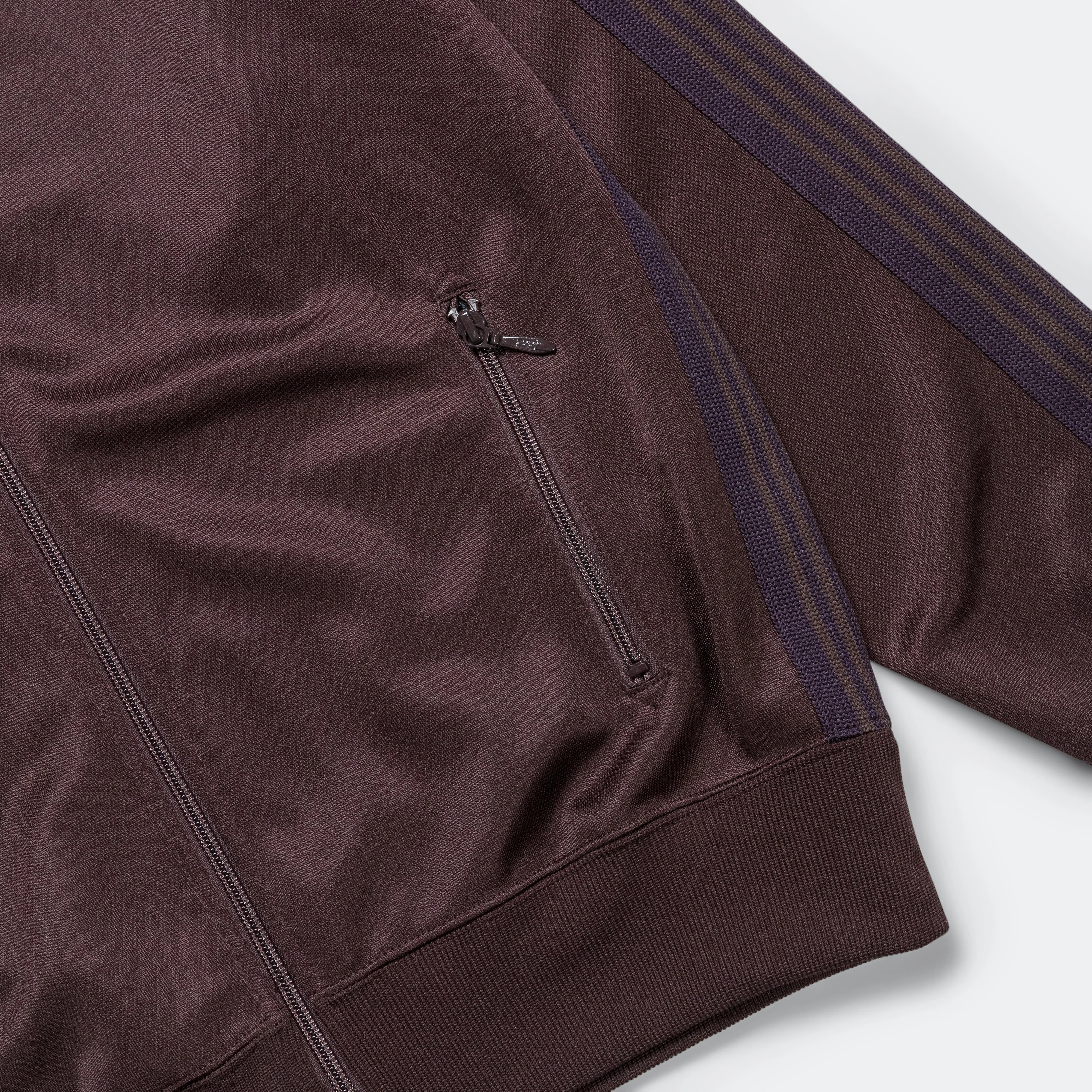 Track Jacket - Dark Brown Poly Smooth