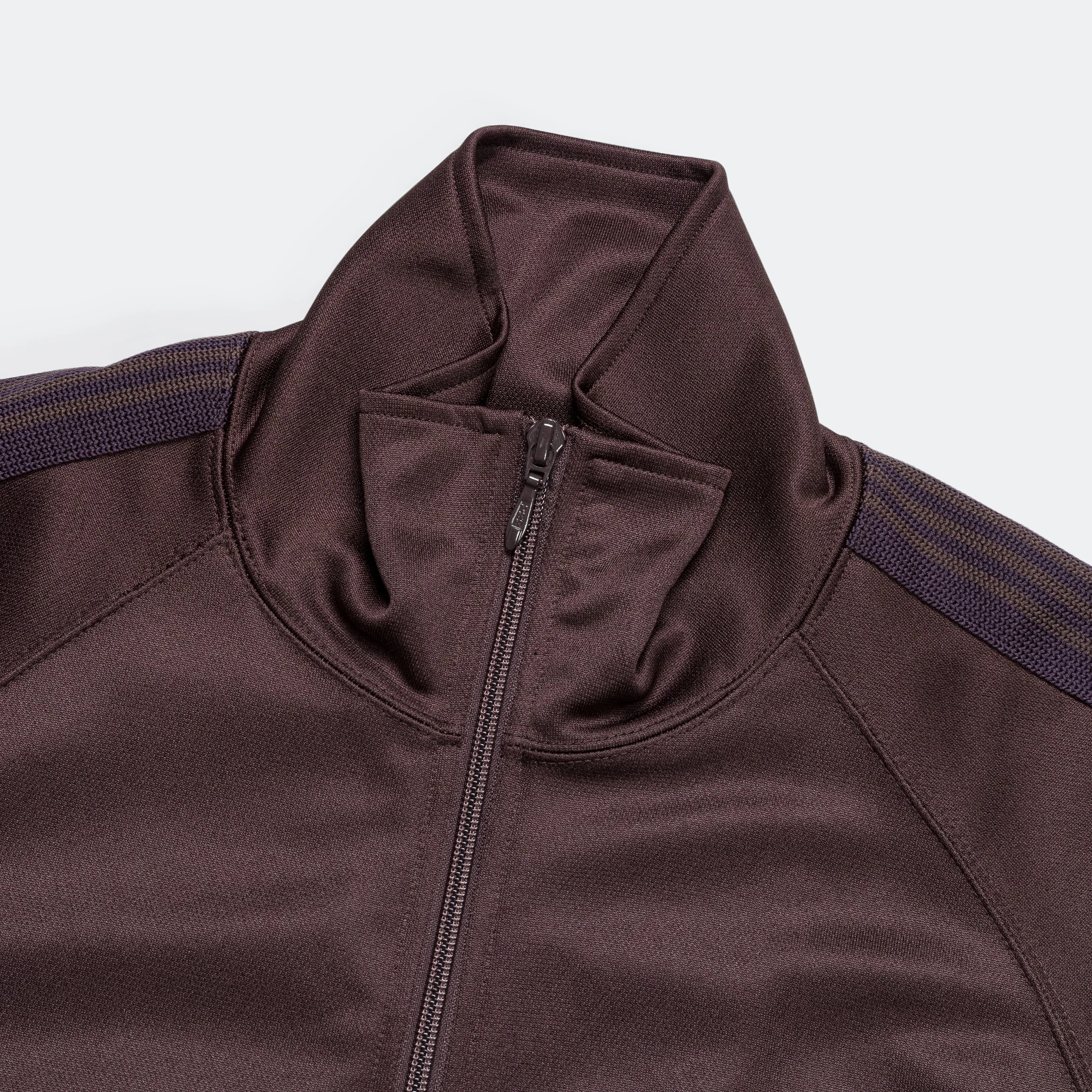 Track Jacket - Dark Brown Poly Smooth