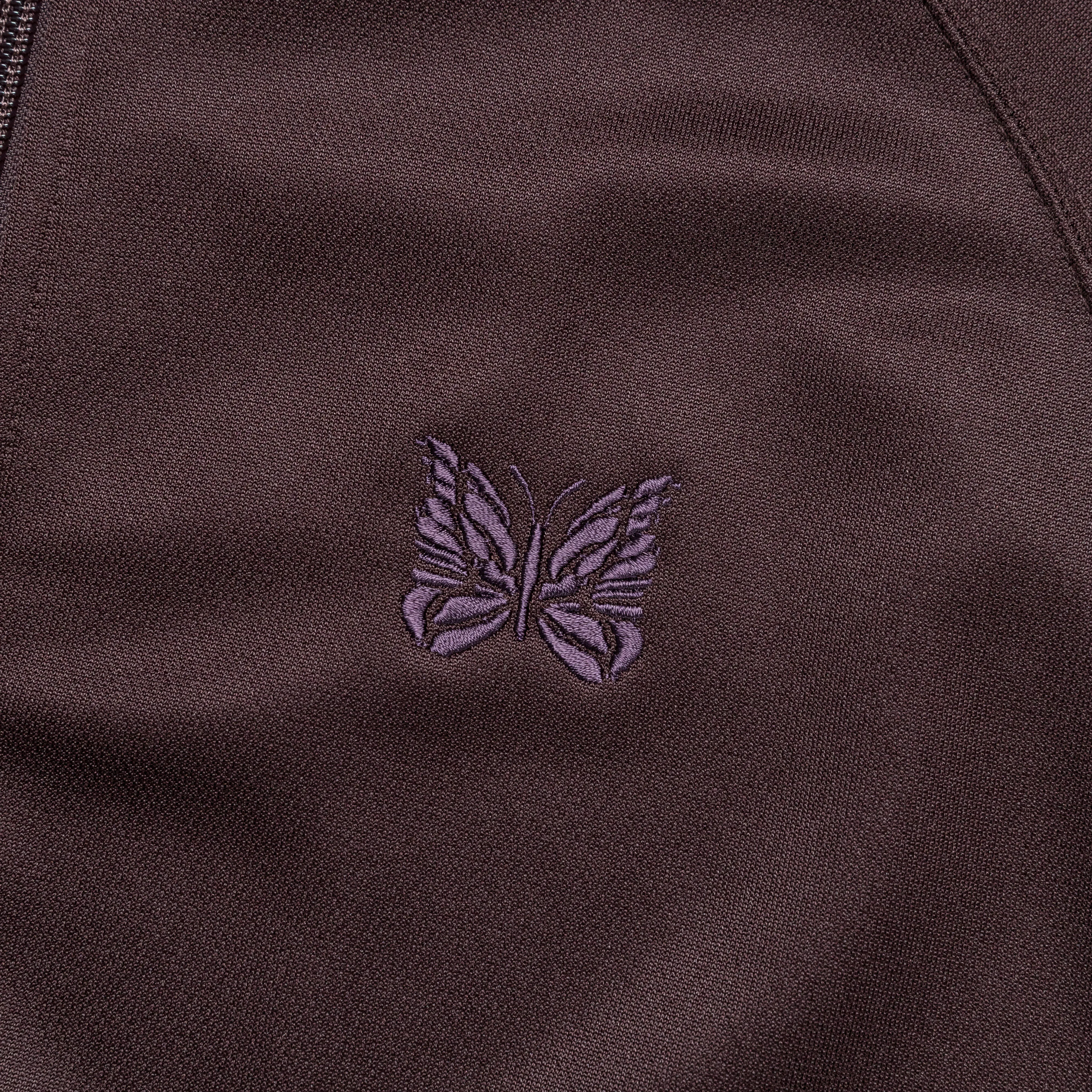 Track Jacket - Dark Brown Poly Smooth