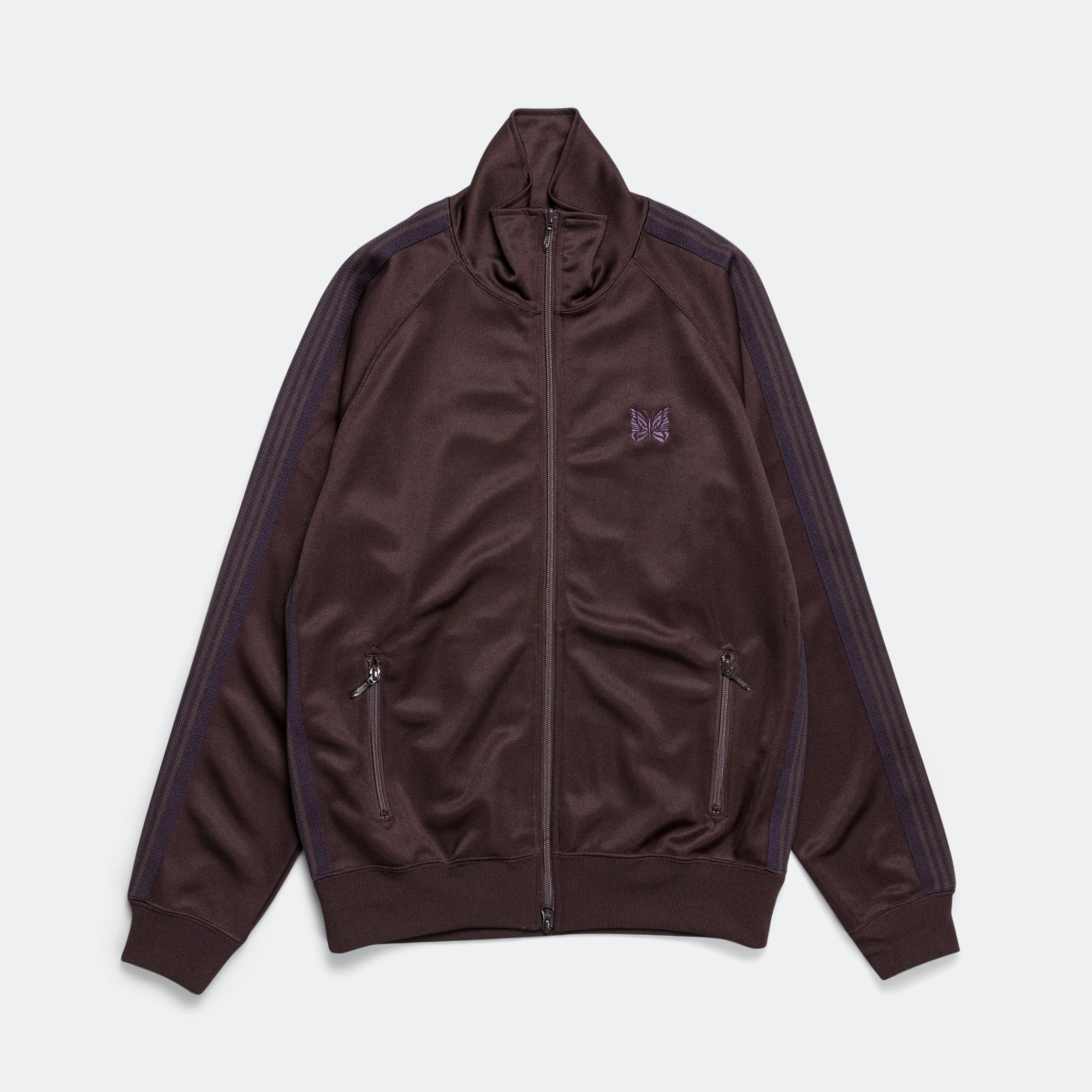 Track Jacket - Dark Brown Poly Smooth