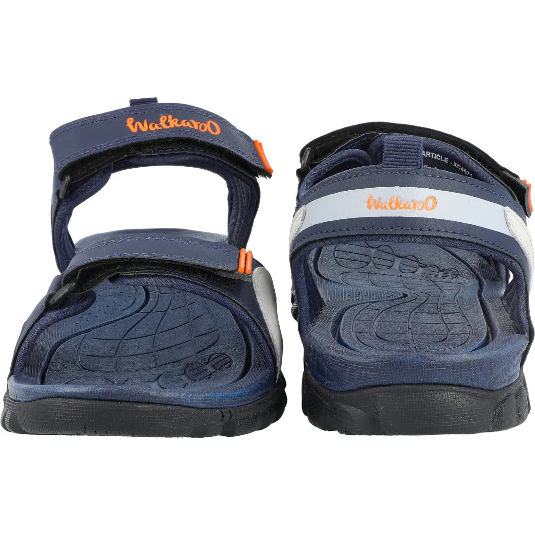 Walkaroo Men Strappy Floater Sandals  - XC4671 Blue