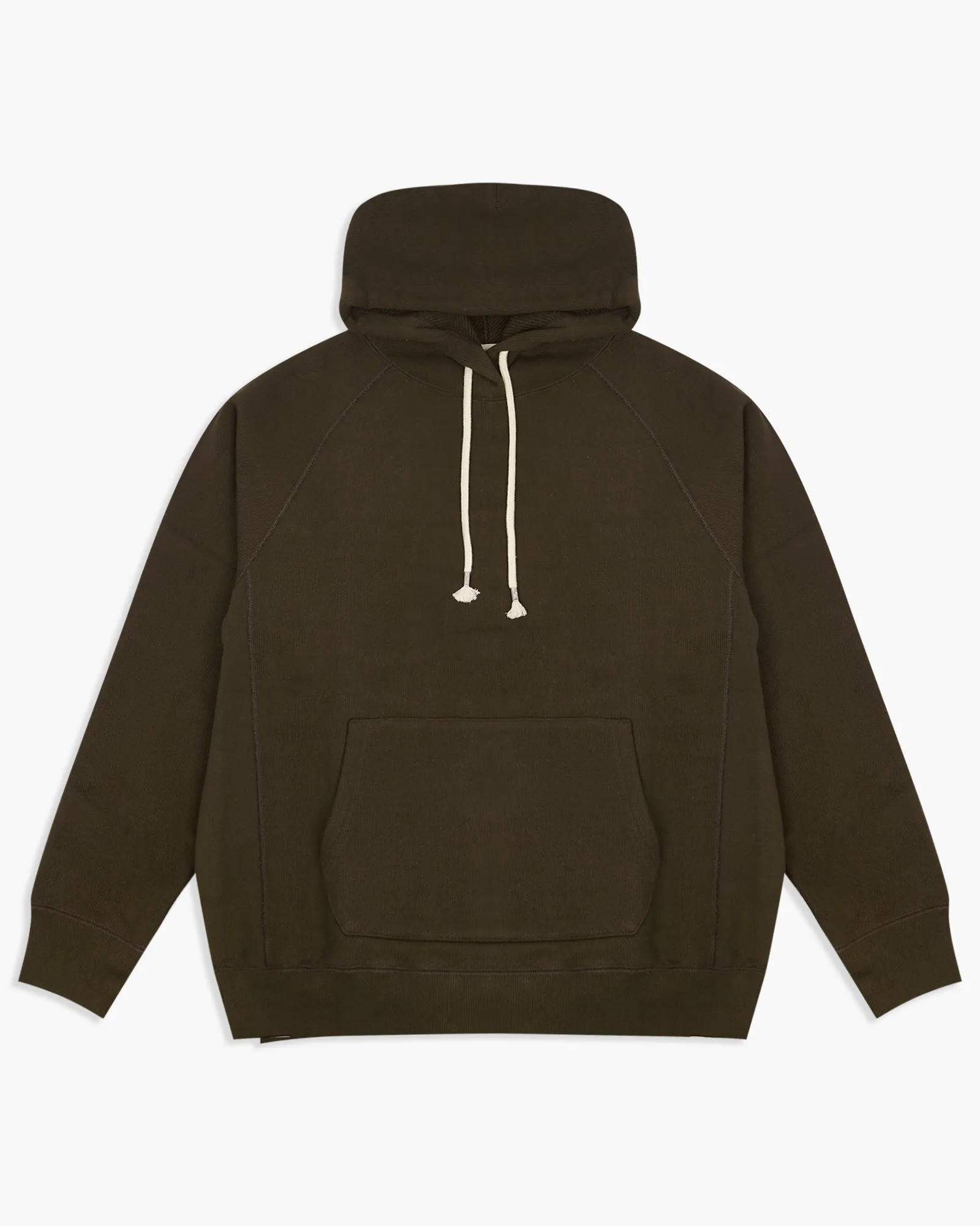 Wonder Looper 876gsm Double Heavyweight French Terry Pullover Hoodie - Khaki Green