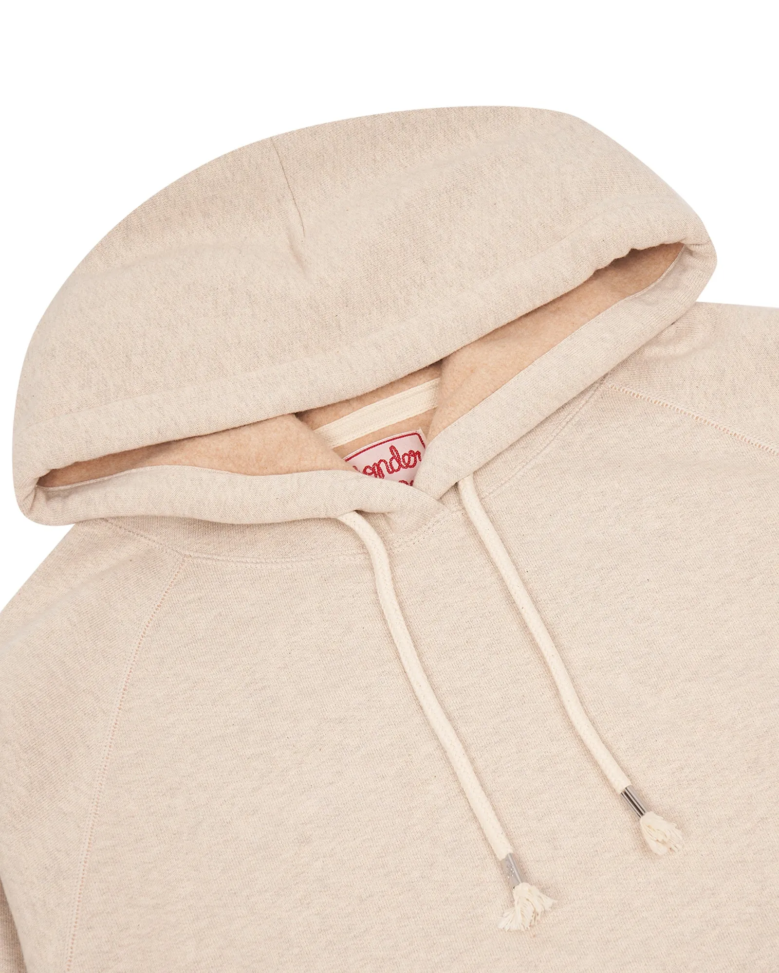 Wonder Looper Fleeced Foxfibre Pullover Hoodie - Oatmeal