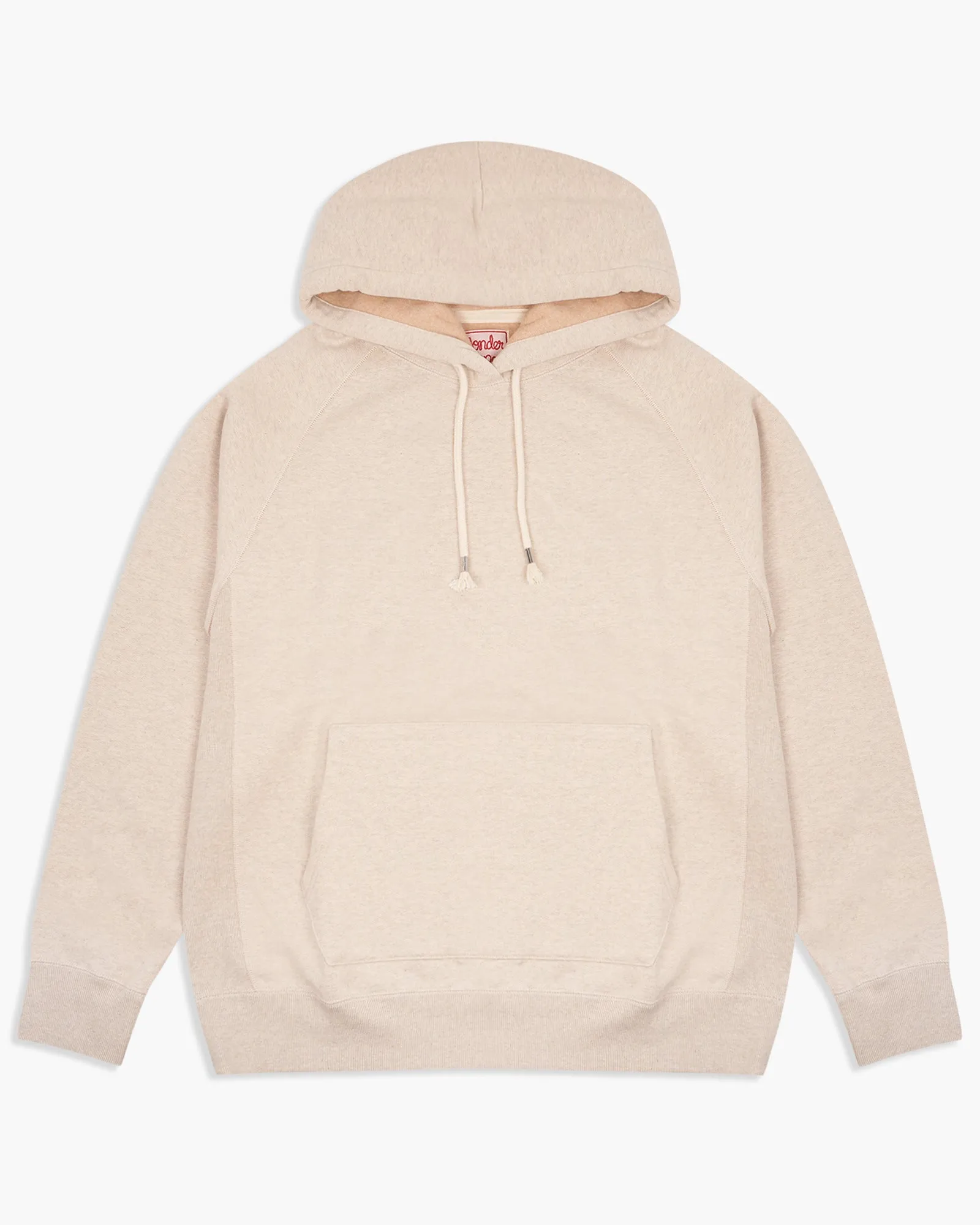 Wonder Looper Fleeced Foxfibre Pullover Hoodie - Oatmeal