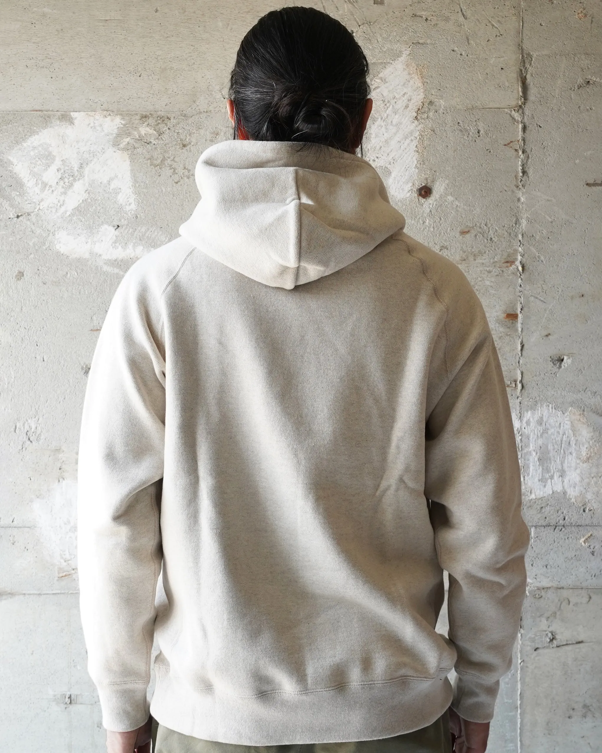 Wonder Looper Fleeced Foxfibre Pullover Hoodie - Oatmeal